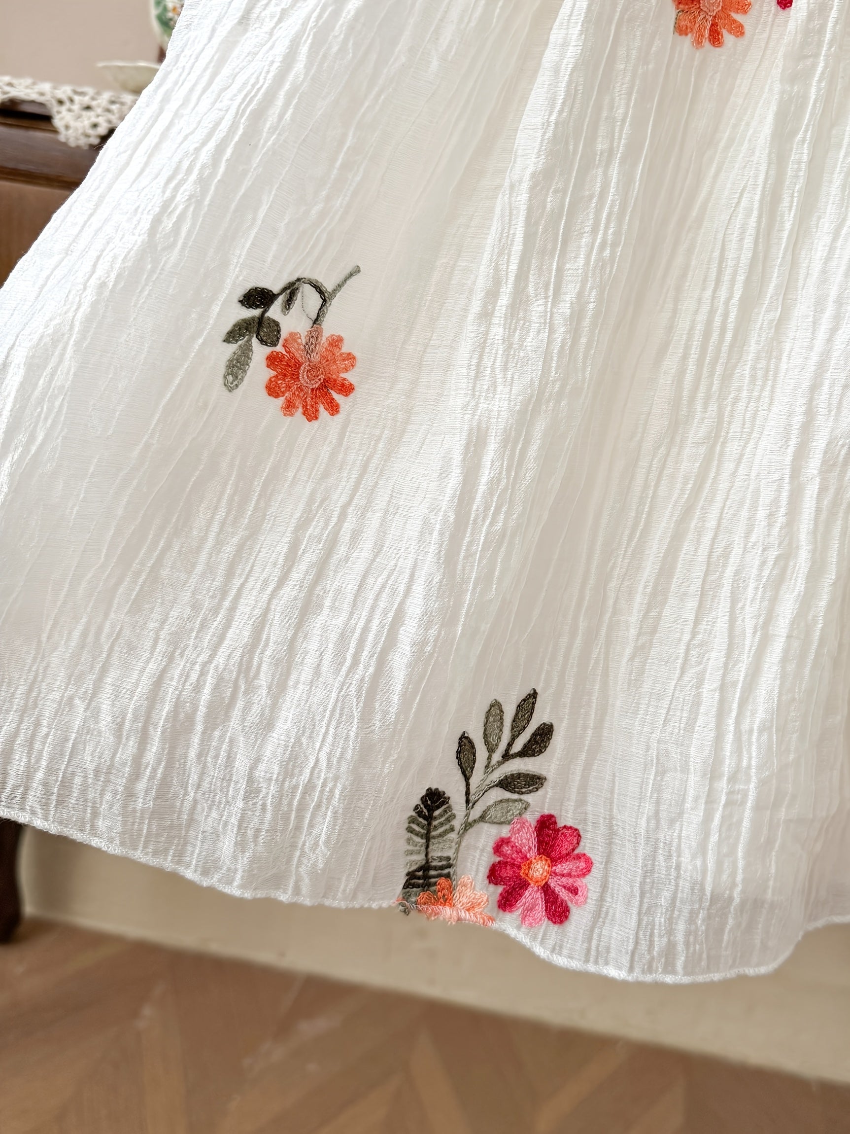 Girls' Bohemian Square Neck Tulle Princess Dress