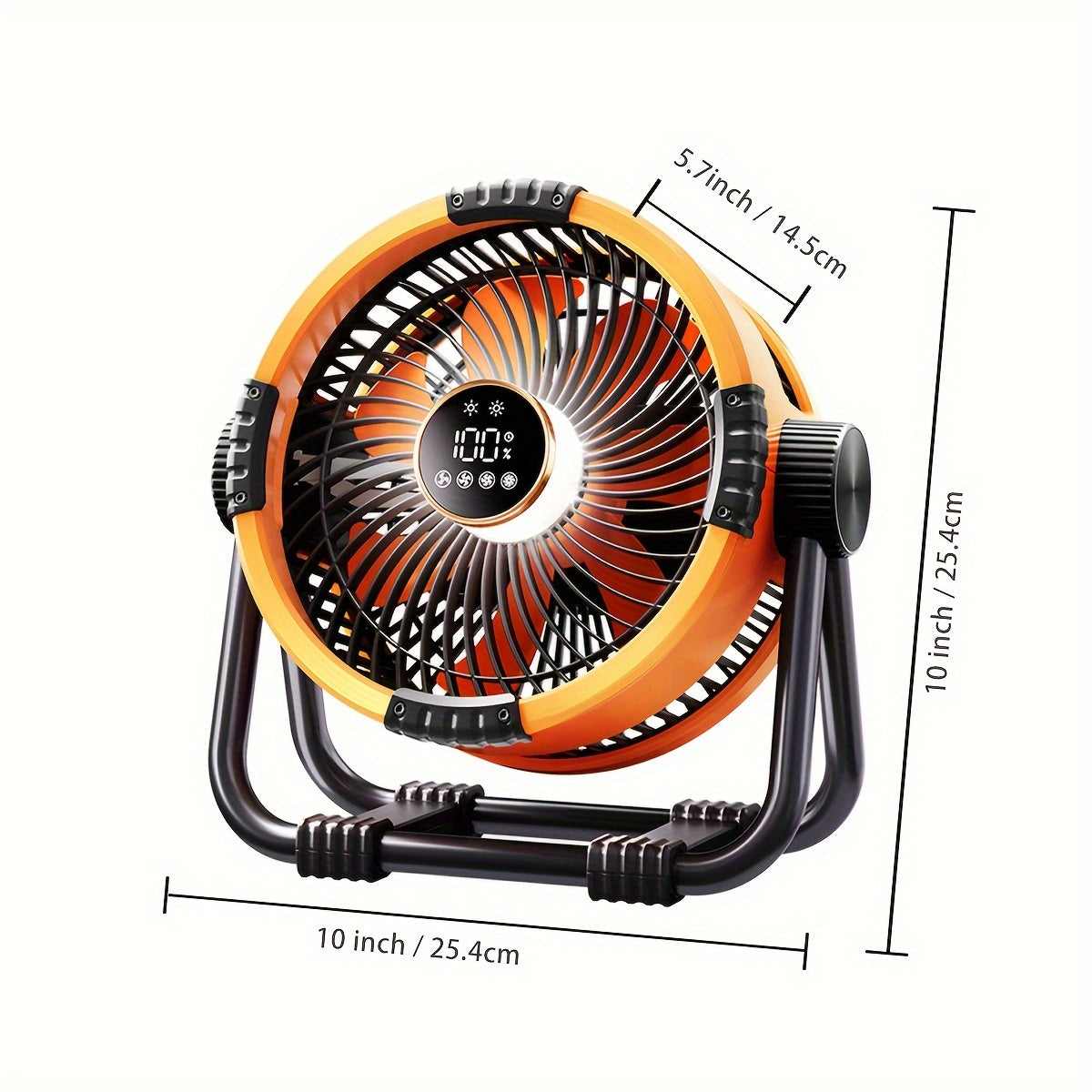 Storm Outdoor Fan - 30ft Cold Wind, 20000mAh Battery, LED Lantern, Phone Charger