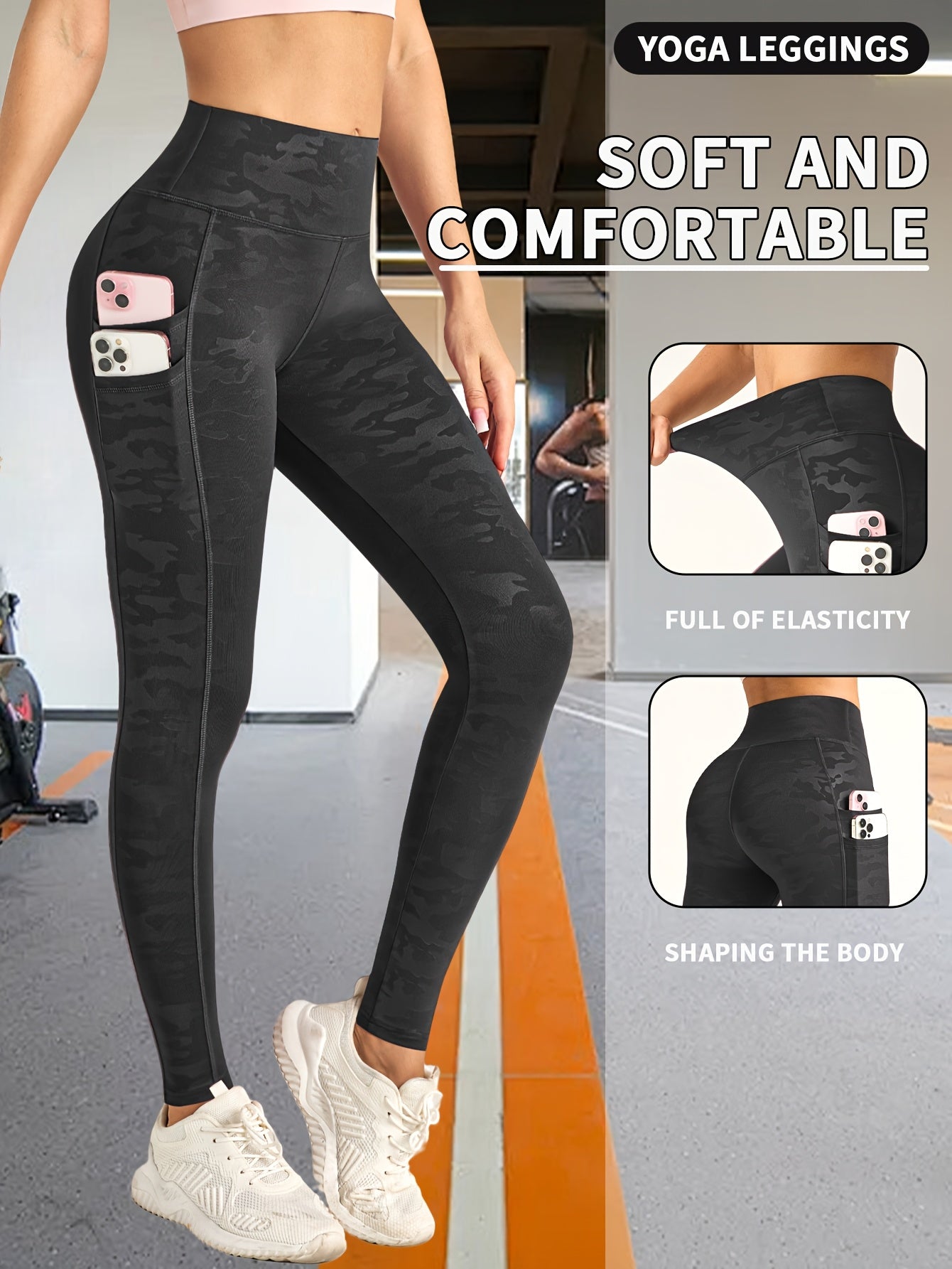 5D Anti-Scratch Print Yoga Pants, Breathable High-Waisted Butt-Lifting Stretch Leggings
