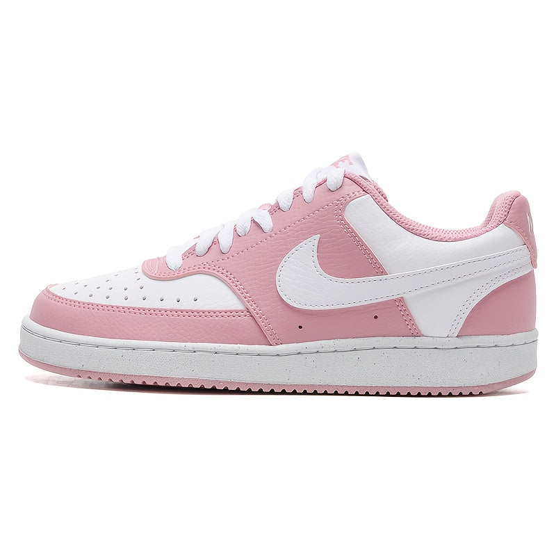 Nike Women's Sneakers - Lightweight Cushioned Air Cushioning, Pastel Pink & White Low-Top Shoes with Arch Support