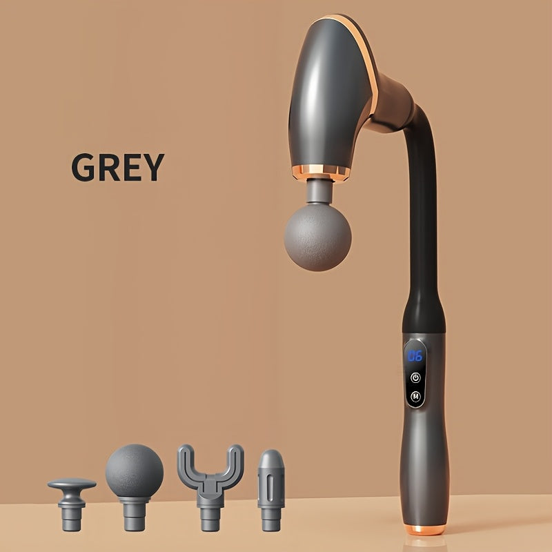 U-shaped Electric Percussion Gun with Four Massage Heads