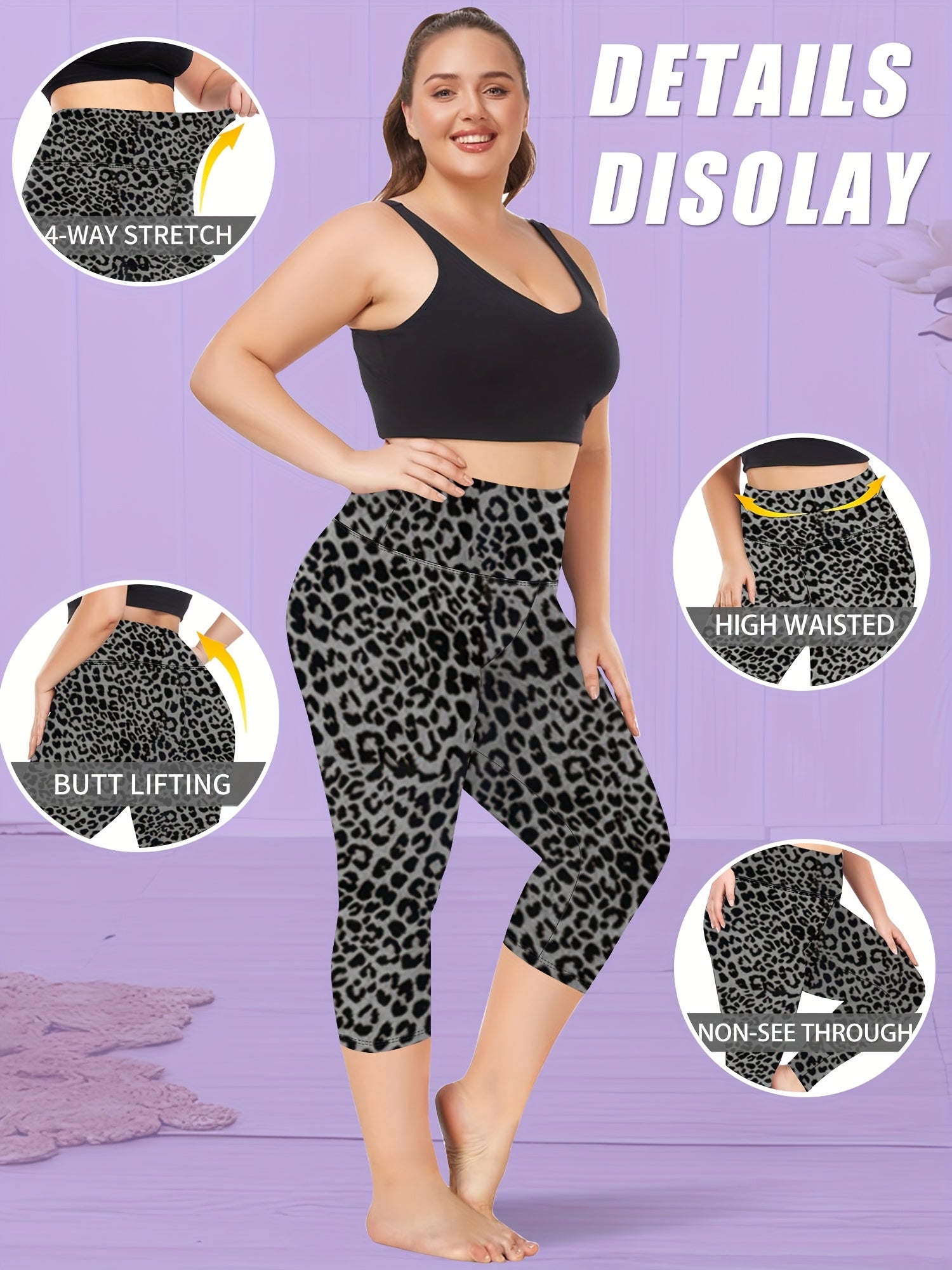 High-Waisted Plus Size 7-Inch Leggings