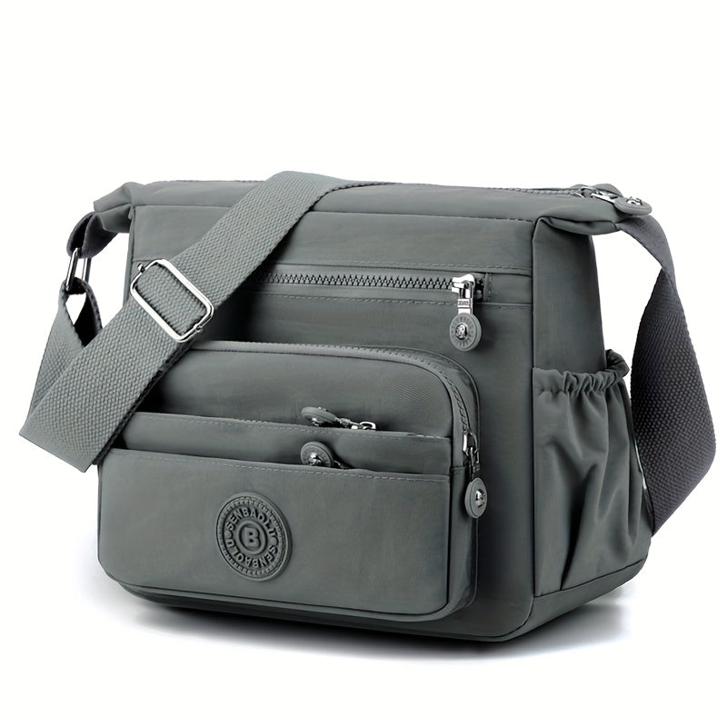 Chic Black Nylon Crossbody Bag for Women