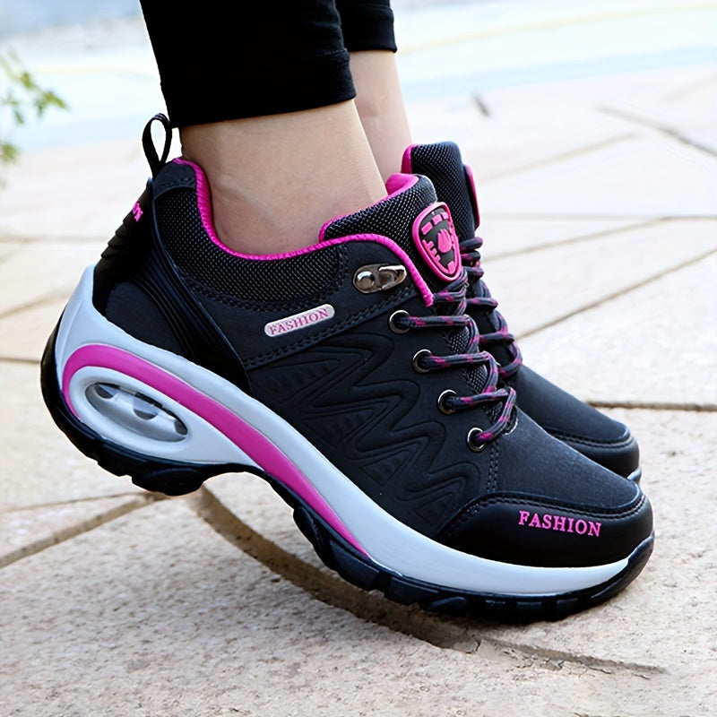 Women's Low Top Hiking Sneakers, Waterproof Low Top Outdoor Trekking Sports Shoes, Casual Walking & Running Trainers