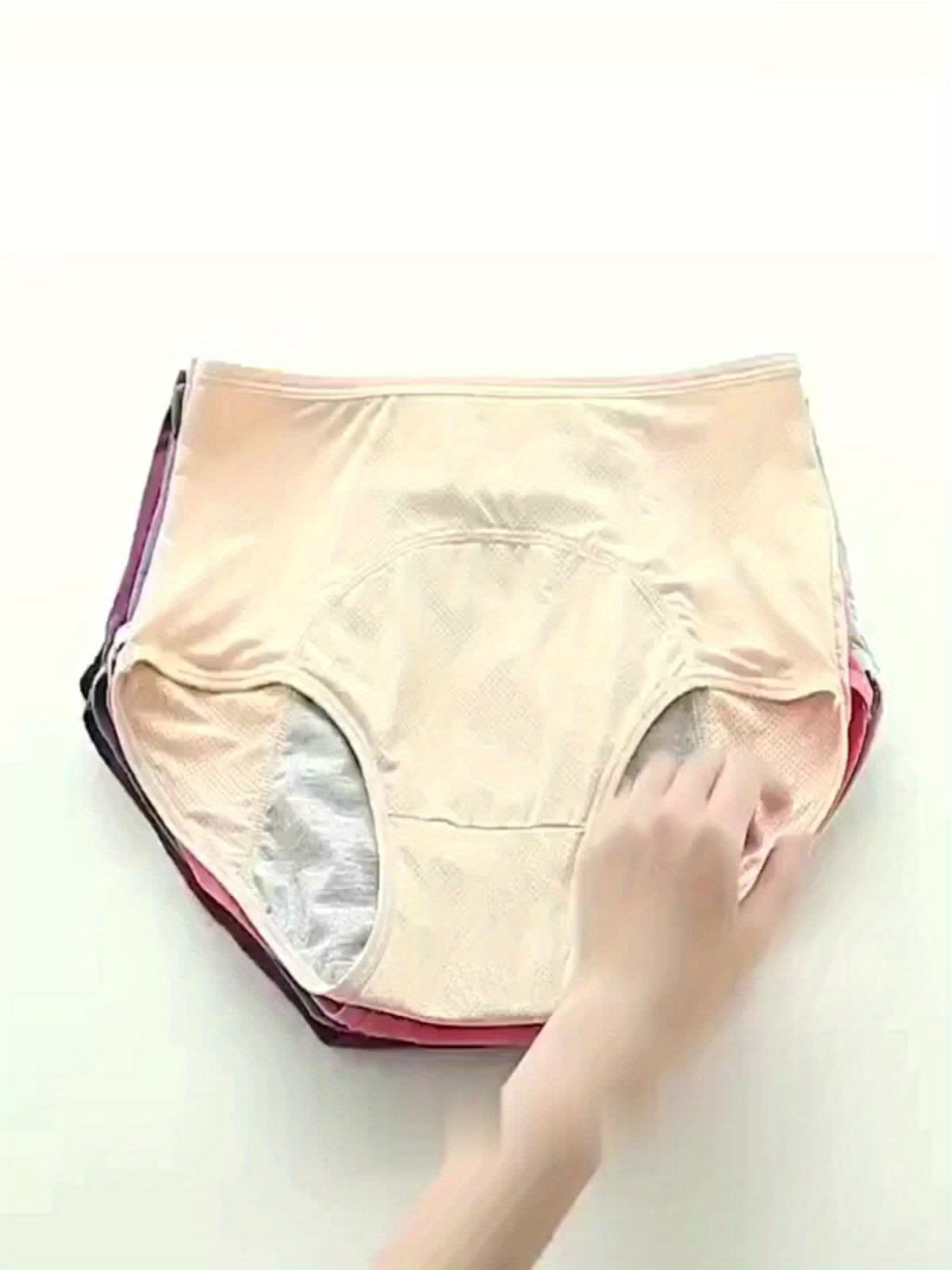 8pcs Women's Plus Size Menstrual Pants Underwear
