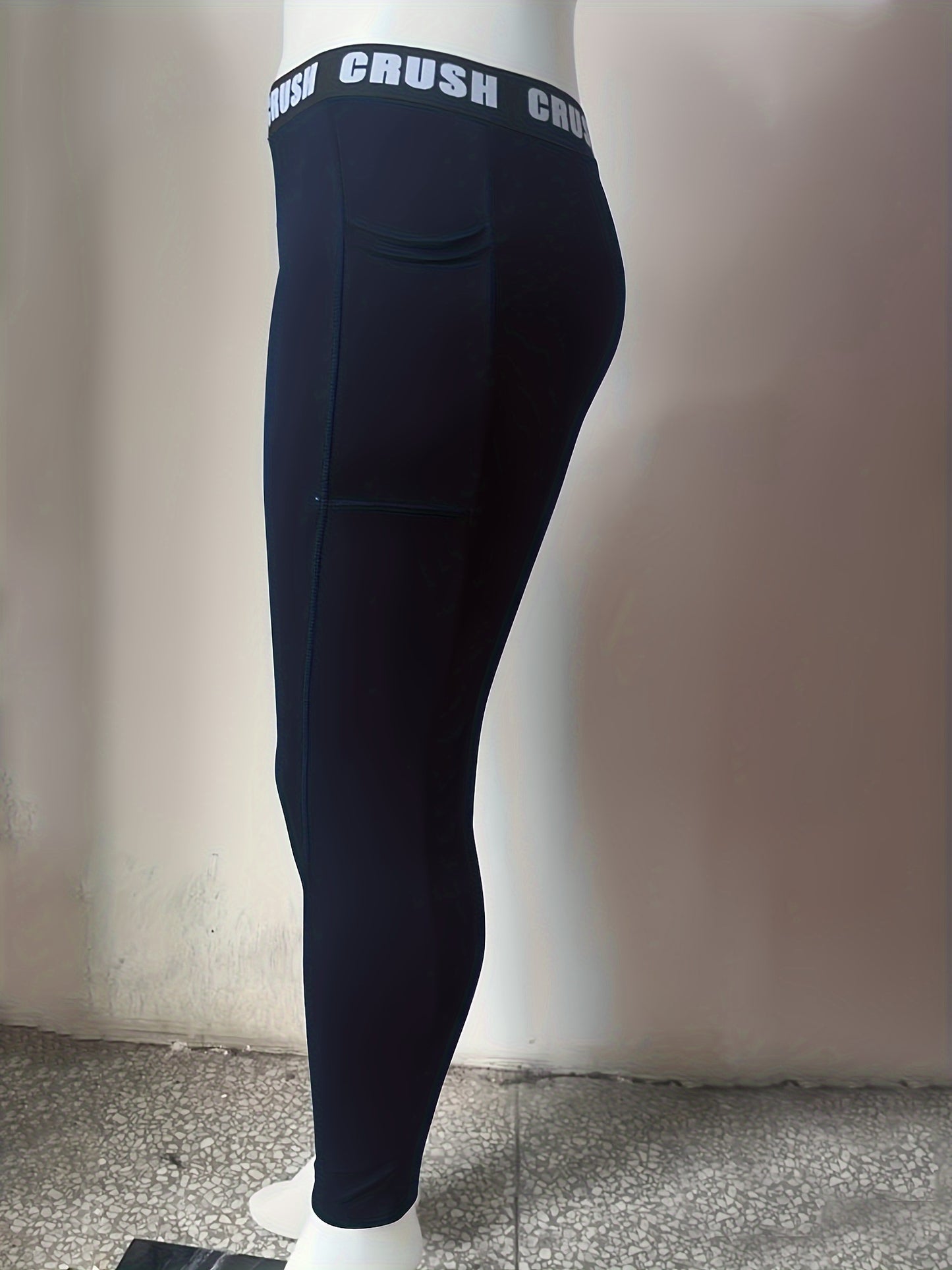 Plus Size Letters And Wide Elastic Bands Leggings