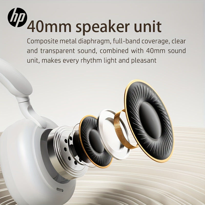 HP Wireless Over-Ear Headphones, Active Noise Cancelling, ENC Call Noise Reduction