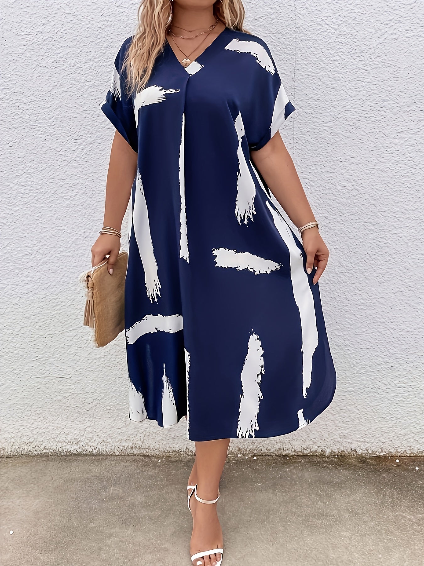 Plus Size Dress-j212, Curvy's clothing