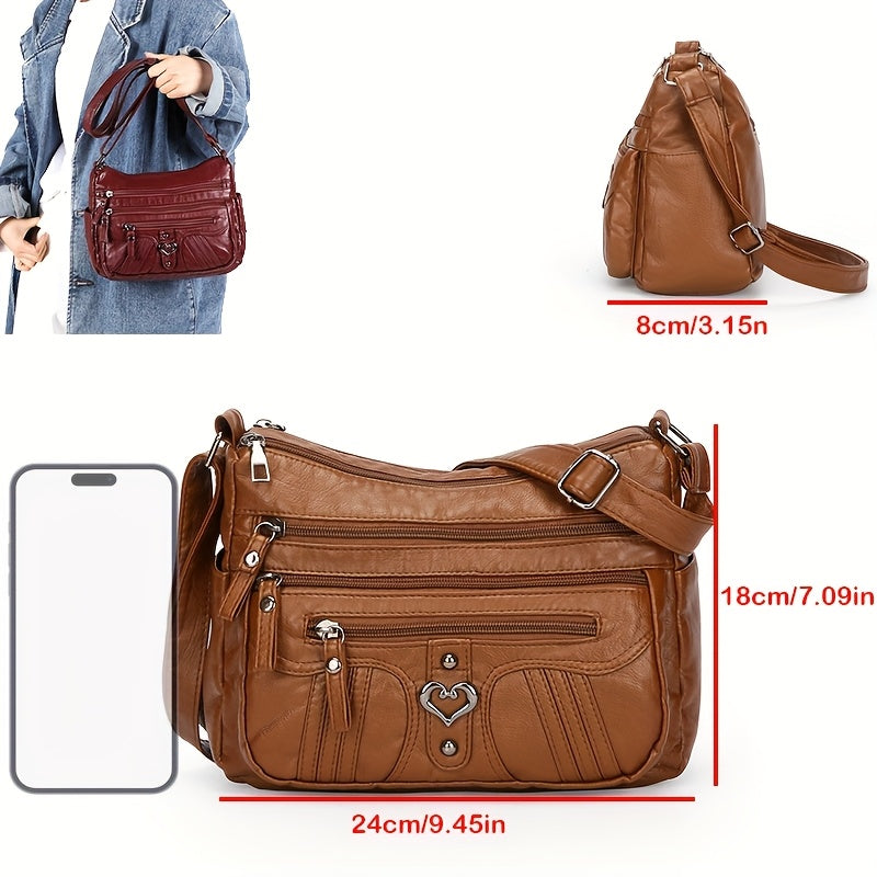 Lightweight, Large Capacity Vintage Style Shoulder Bag for Women