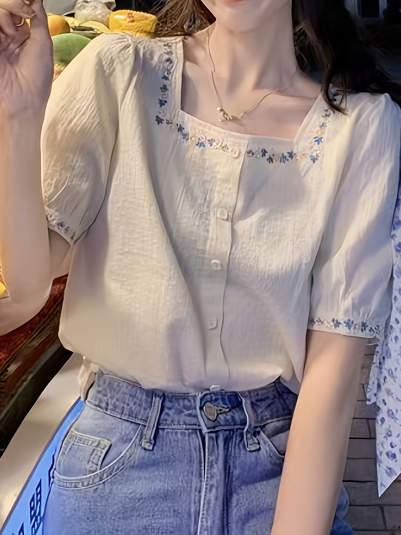 Embroidered Shirt for Women