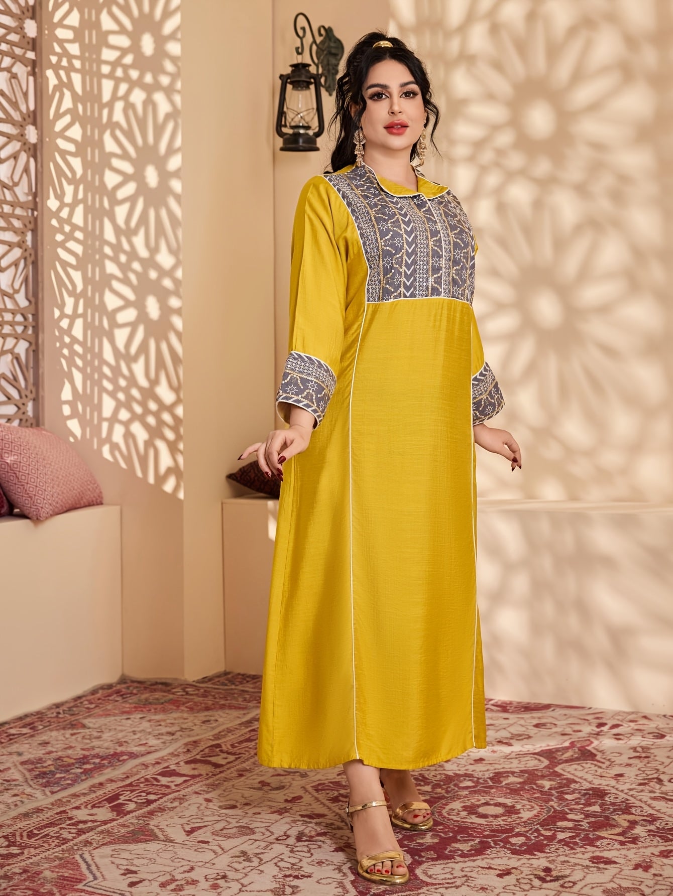 Women's Elegant Arabic Jalabia Dress