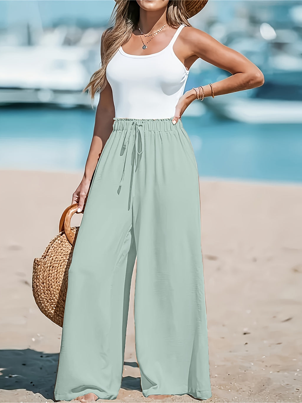 High-Waisted Wide-Leg Pants for Women