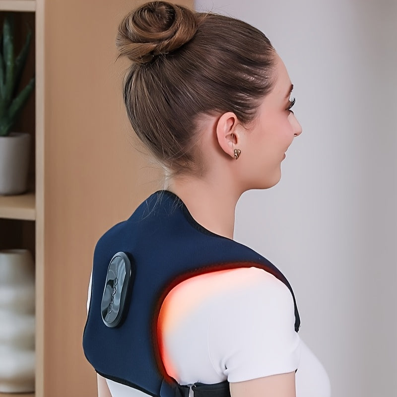 Multifunctional Back and Shoulder Massager with Vibration and Heating