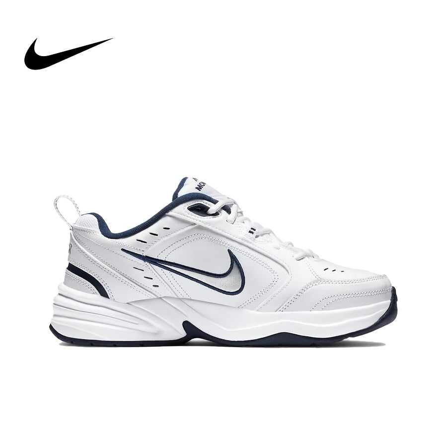 Nike Men's & Women's Retro Low-Top Sneakers - White & Navy Blue Classic Lace-Up Casual Sneakers with Cushioned Comfort