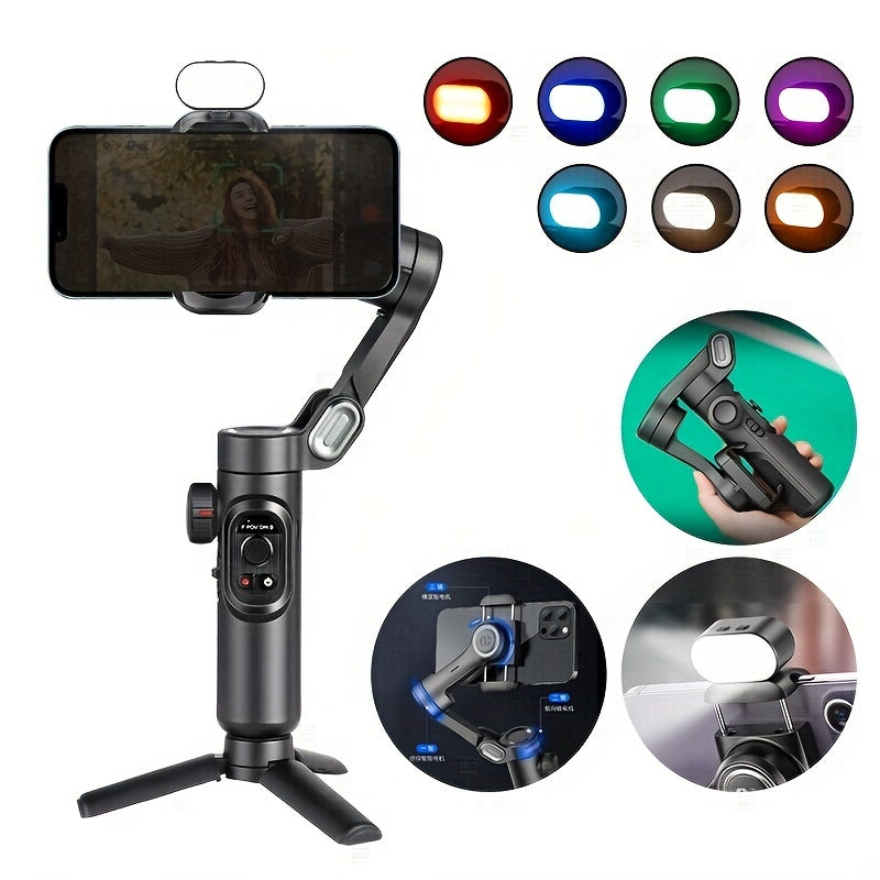 XE Kit 3-Axis Smartphone Gimbal Stabilizer & AI Tracker with CCT/RGB Fill Light