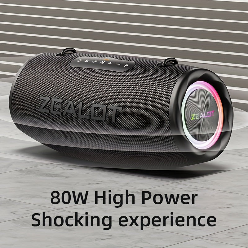 ZEALOT S87 80W Wireless Speaker, Outdoor Portable