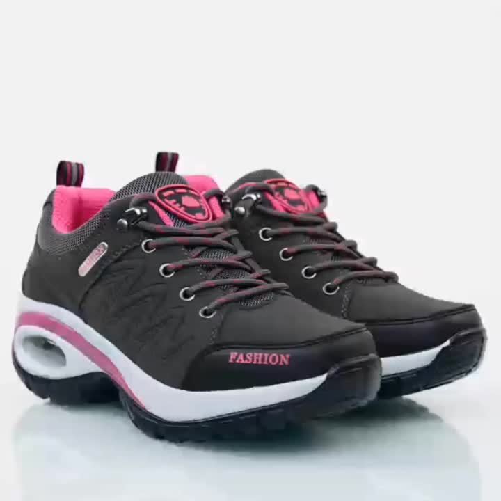 Women's Low Top Hiking Sneakers, Waterproof Low Top Outdoor Trekking Sports Shoes, Casual Walking & Running Trainers
