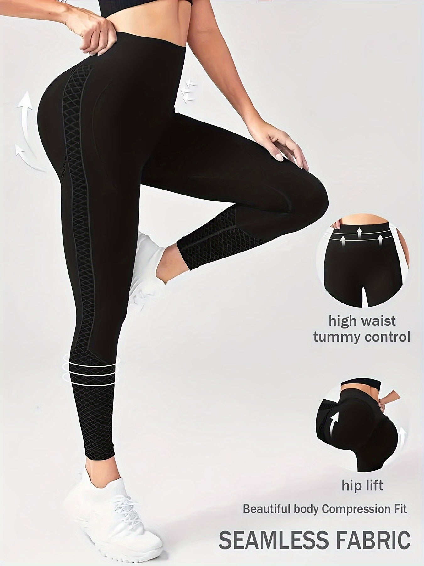 Super Comfortable High-waisted Compression Sports Tights