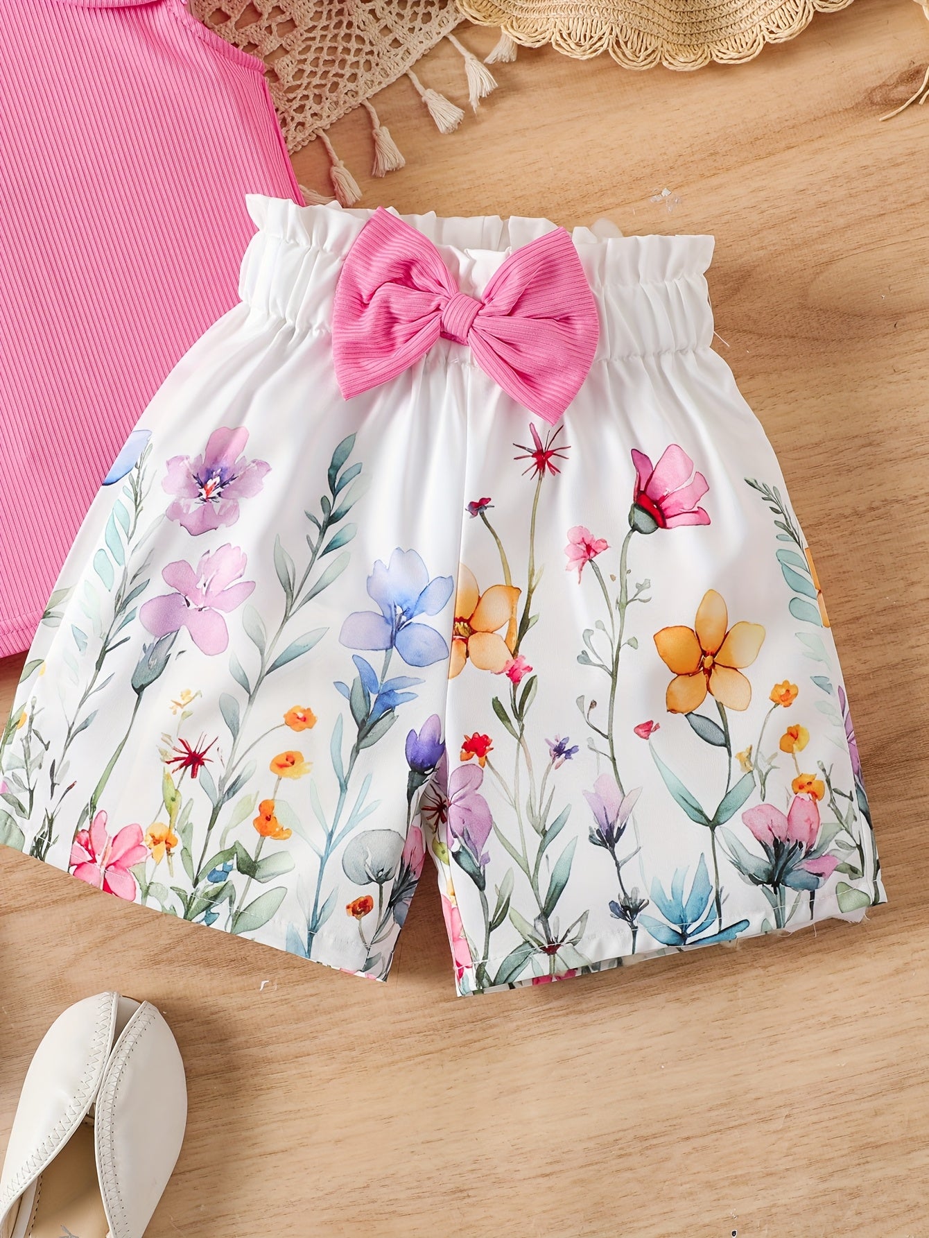 Two-Piece Girls' Shorts Set