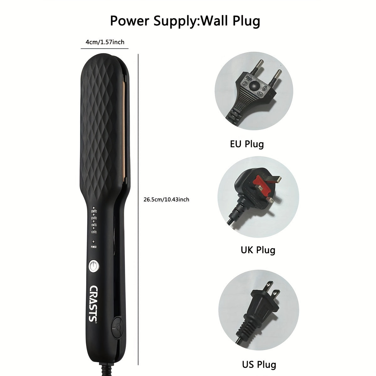 Straight Curl Two-in-One Without Damage to Hair