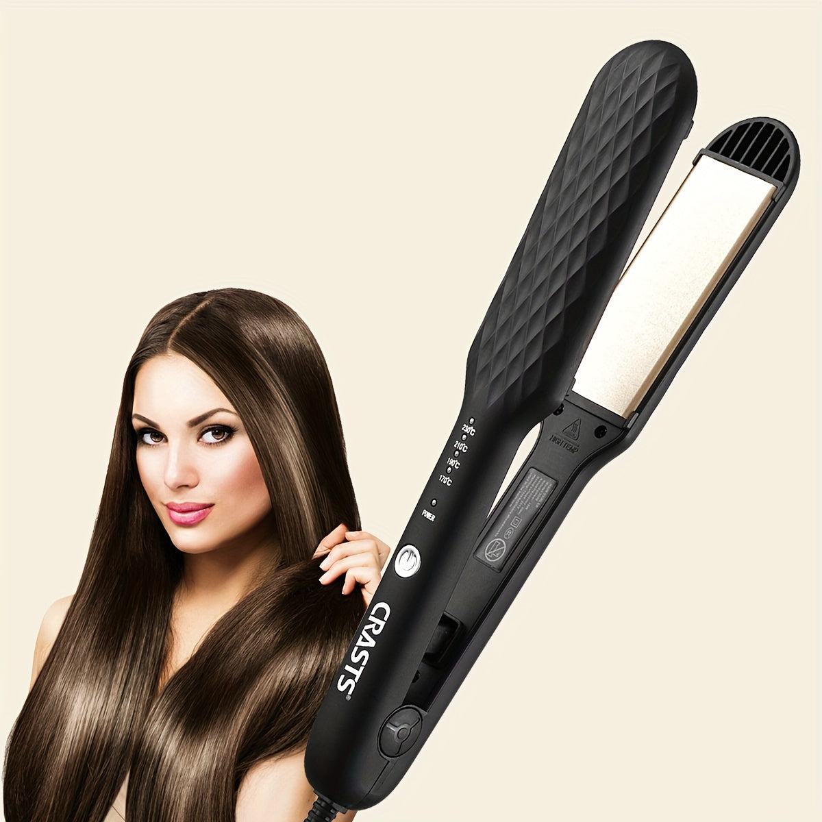 Straight Curl Two-in-One Without Damage to Hair