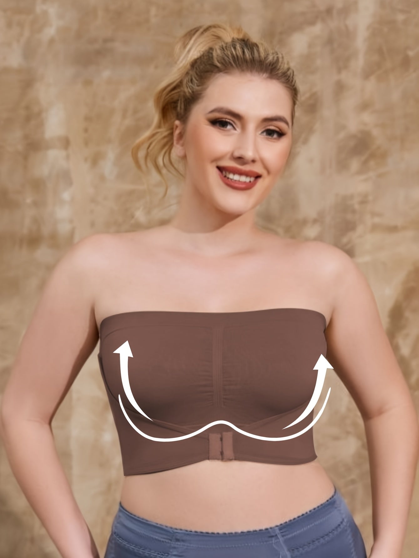 ZIMI COLLECTION Women'S Plus Size Adjustable Front Closure Wireless Sports Bra - Breathable, Seamless, Comfort Fit with Removable Pads for