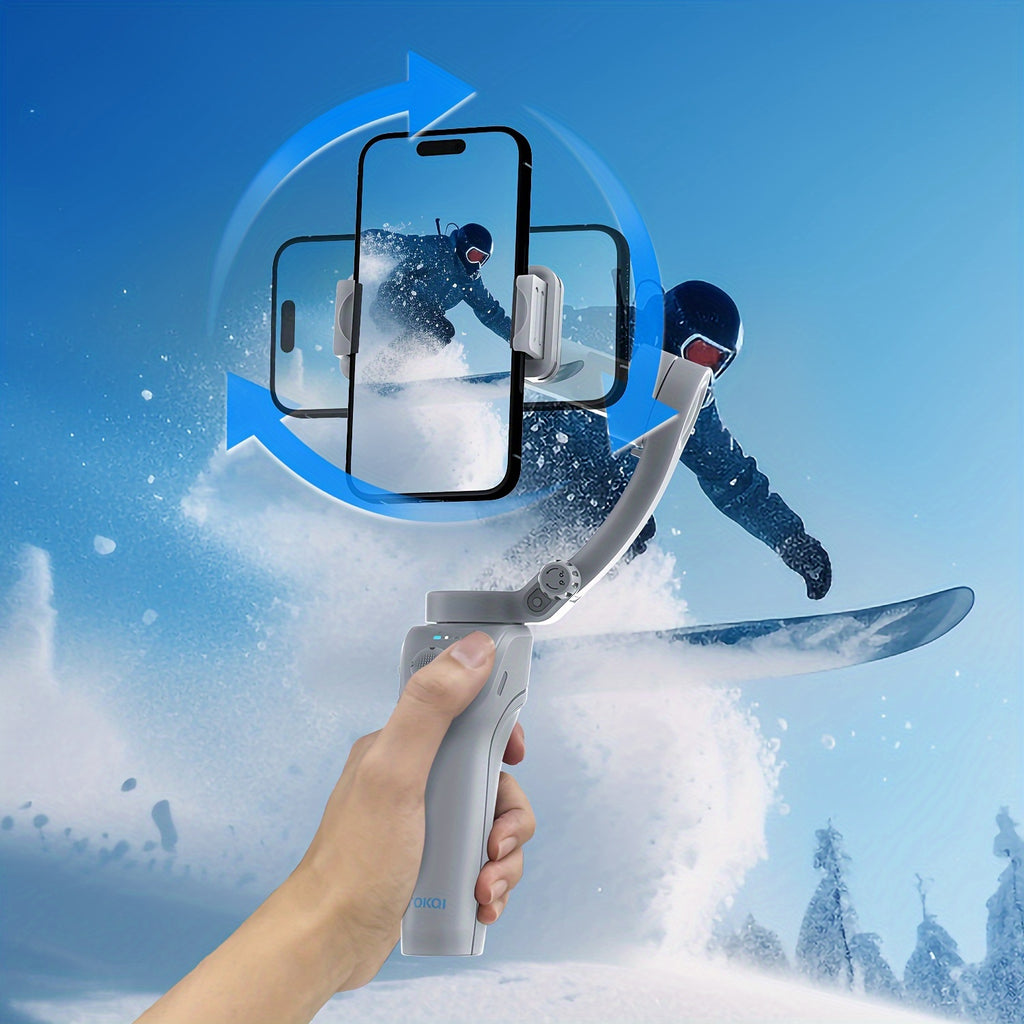 New three-axis PTZ stabilizer Intelligent anti-shake face recognition