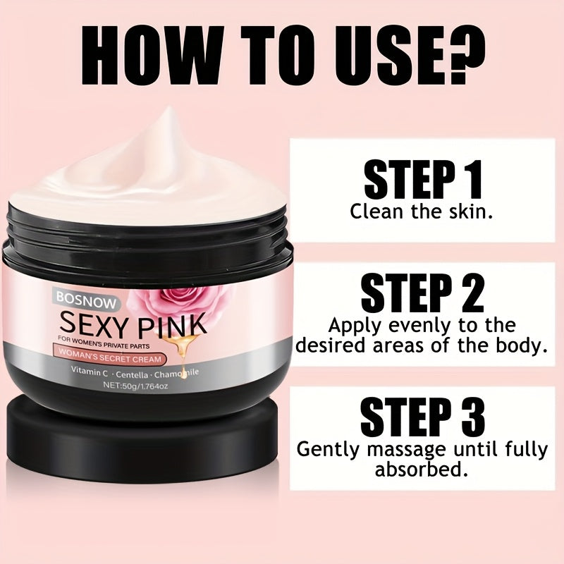 2pcs Pink Private Area Moisturizer Containing Rose and Vitamin C