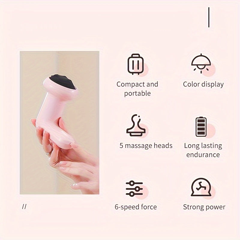 Rechargeable Pink Electric Handheld Massager