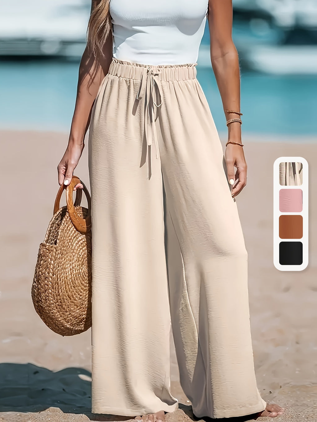 High-Waisted Wide-Leg Pants for Women