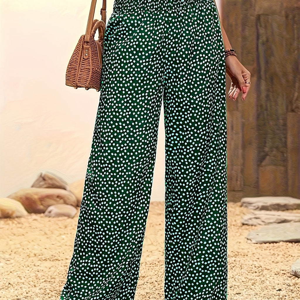 Casual Elastic Waist Loose Pants for Women