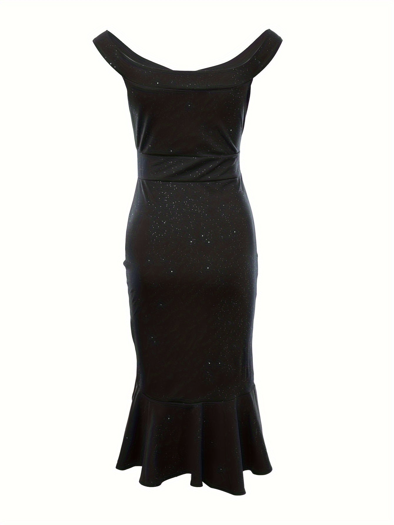 Women's Dresses Solid Color Ruffle Trim for Party Dressing