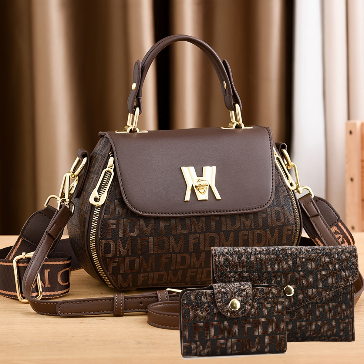 3pcs Set Faux Leather Handbag for Women