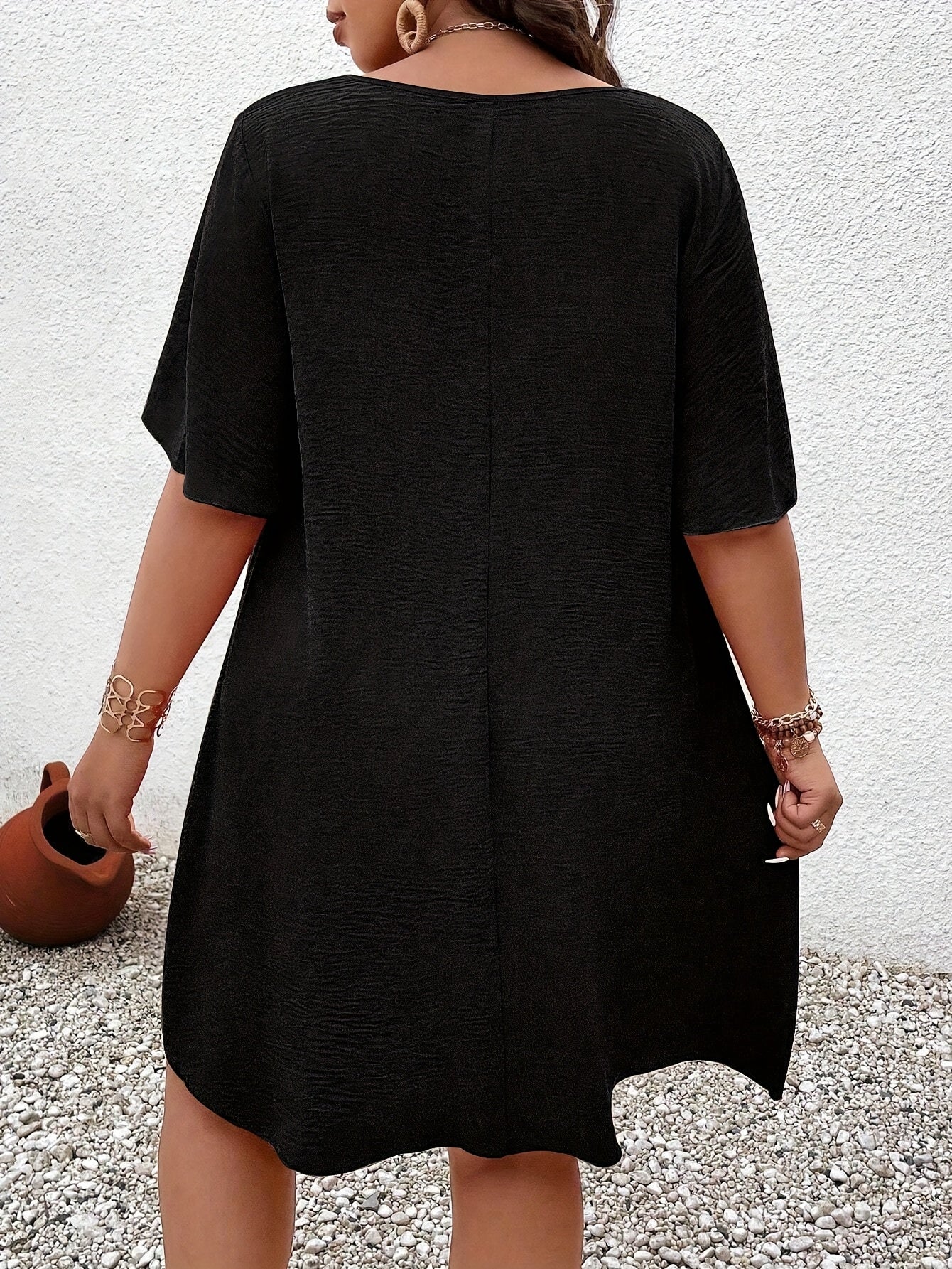 Elegant Square Neck Dress for Women