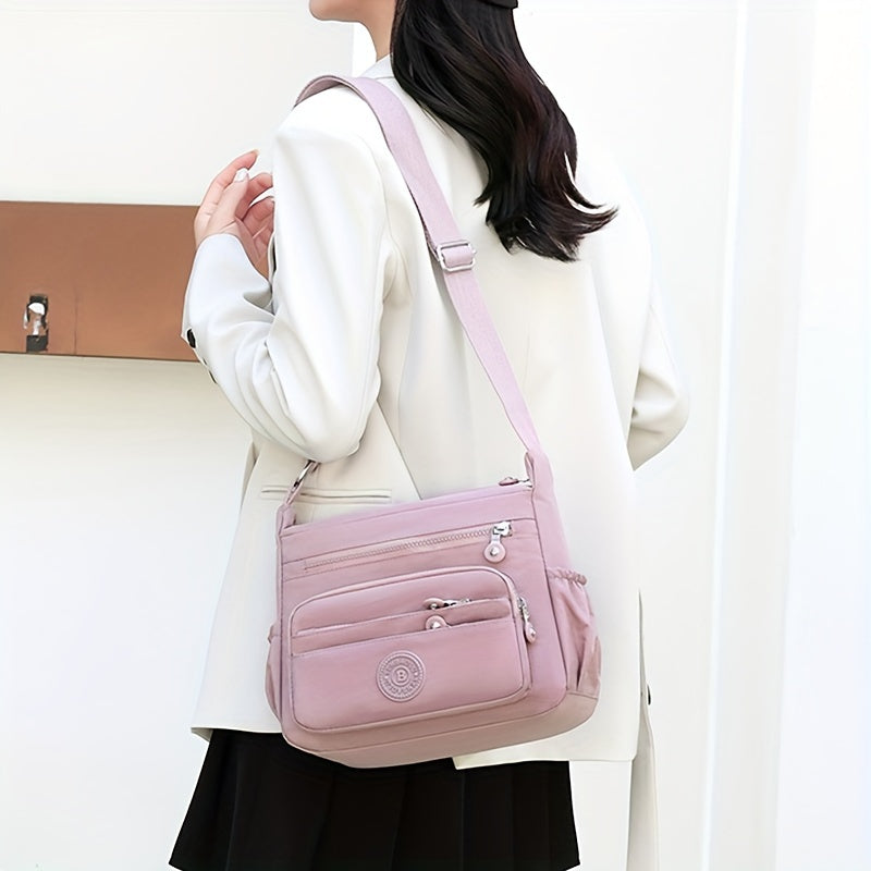 Chic Black Nylon Crossbody Bag for Women
