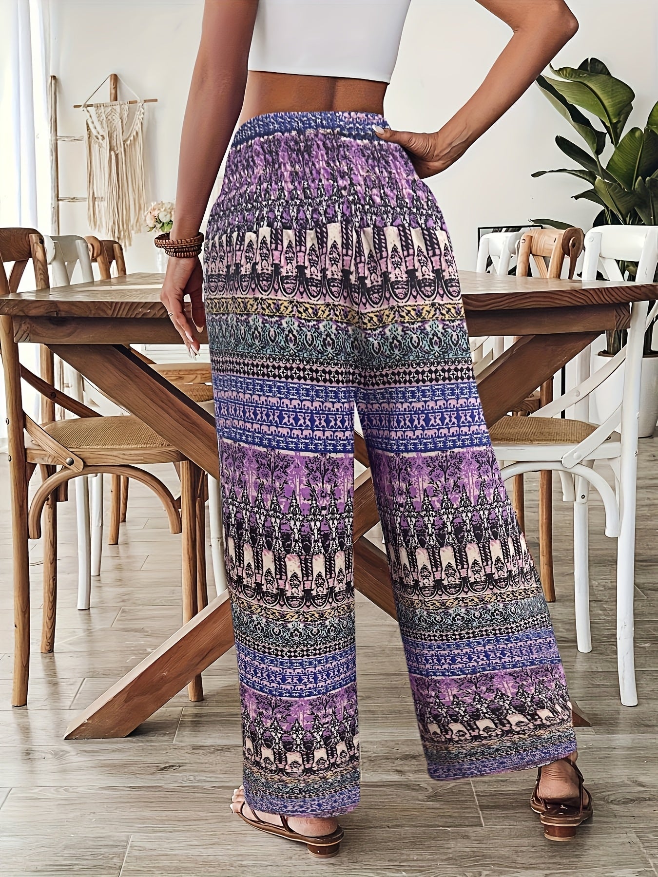 Bohemian Wide Leg Pants for Women