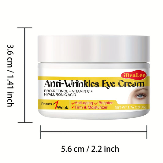Fast Acting Eye Firming Cream - for Dull Eyes, Puffiness, Bags, Crow's Feet, Fine Lines, Smoothing Light Beige