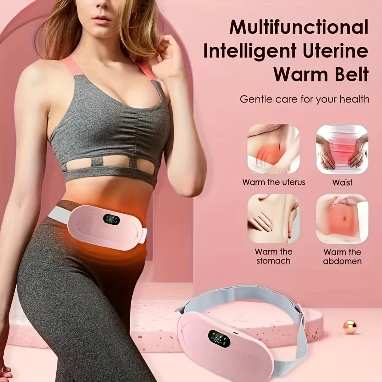 Portable Cordless Heating Pad, Menstrual Comfort Belt