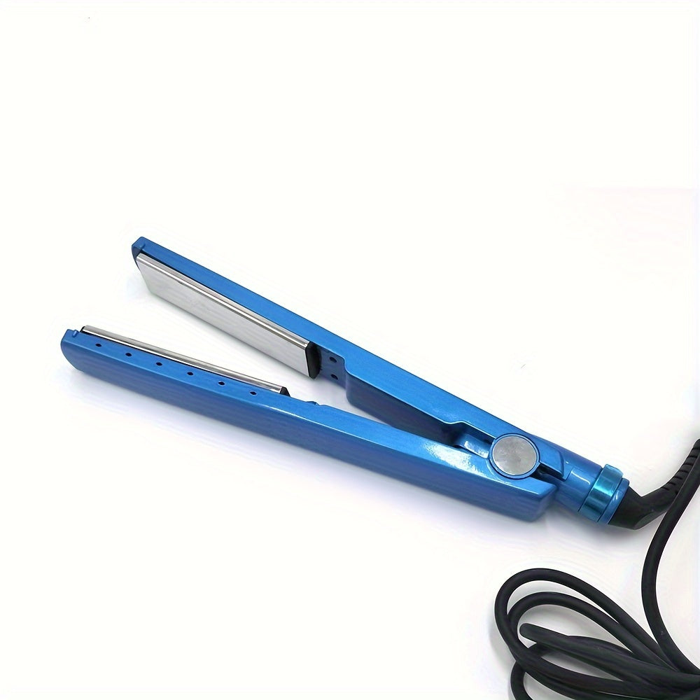 A Set of Three Flat Metal Titanium Hair Straighteners with Wide Plates