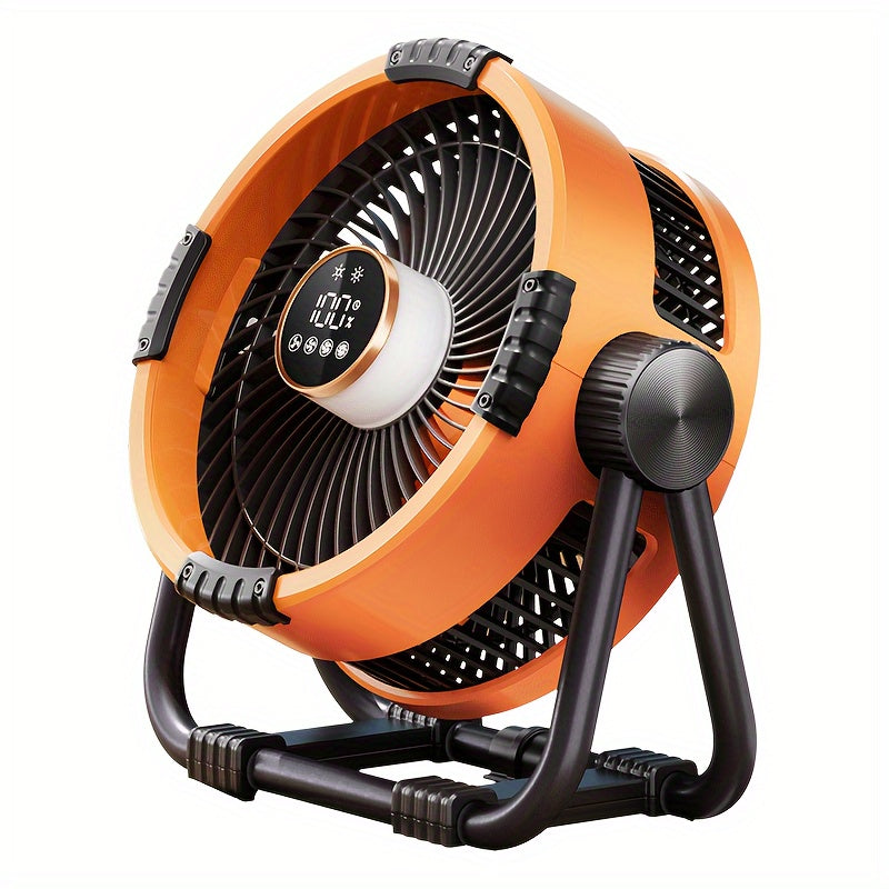 Storm Outdoor Fan - 30ft Cold Wind, 20000mAh Battery, LED Lantern, Phone Charger