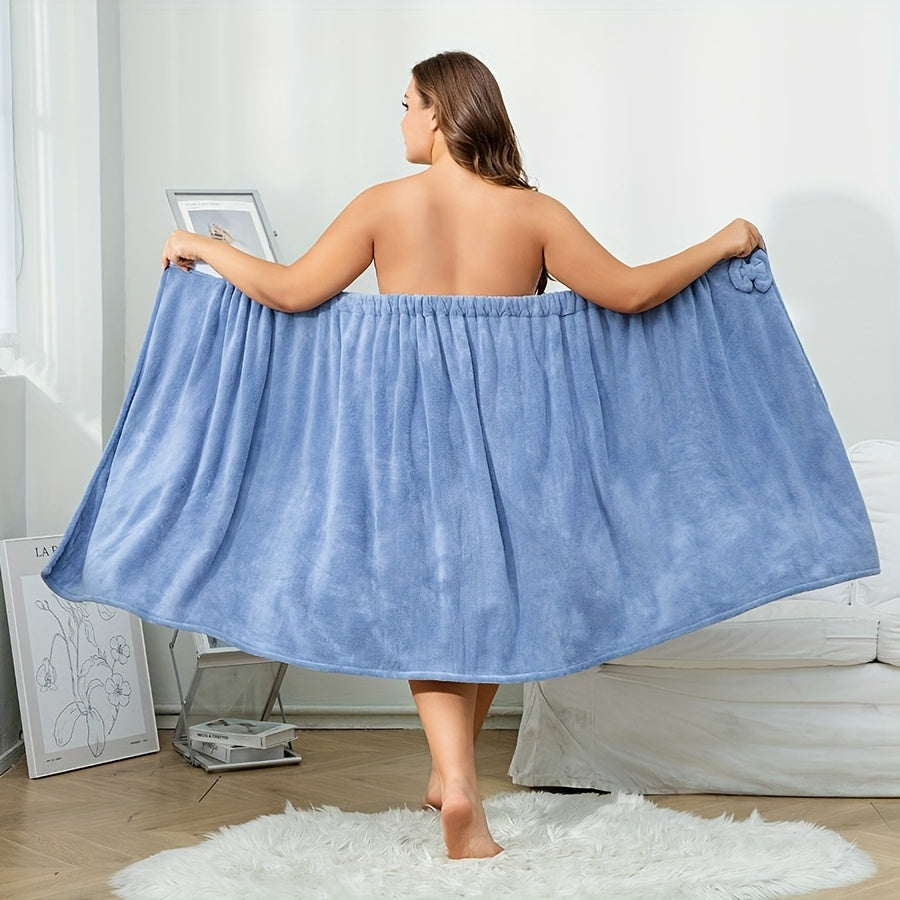 Extra Large & Thick Bathrobe with Adjustable Hook-and-loop Fastener