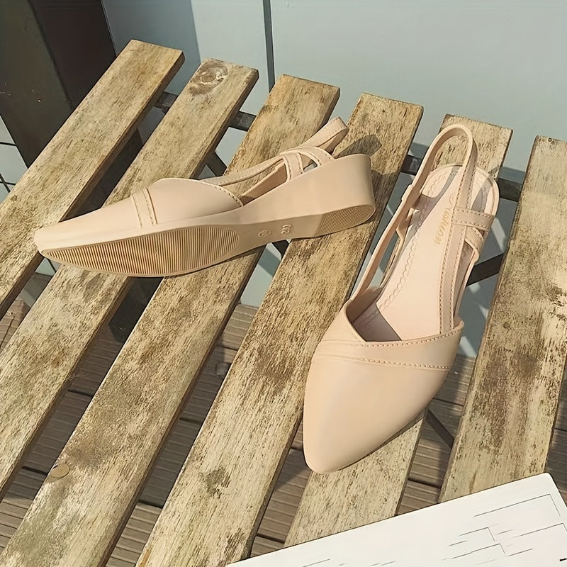 Casual Pointed Toe Lace-up Shoes, Plastic Jelly Work Shoes with Soft Sole