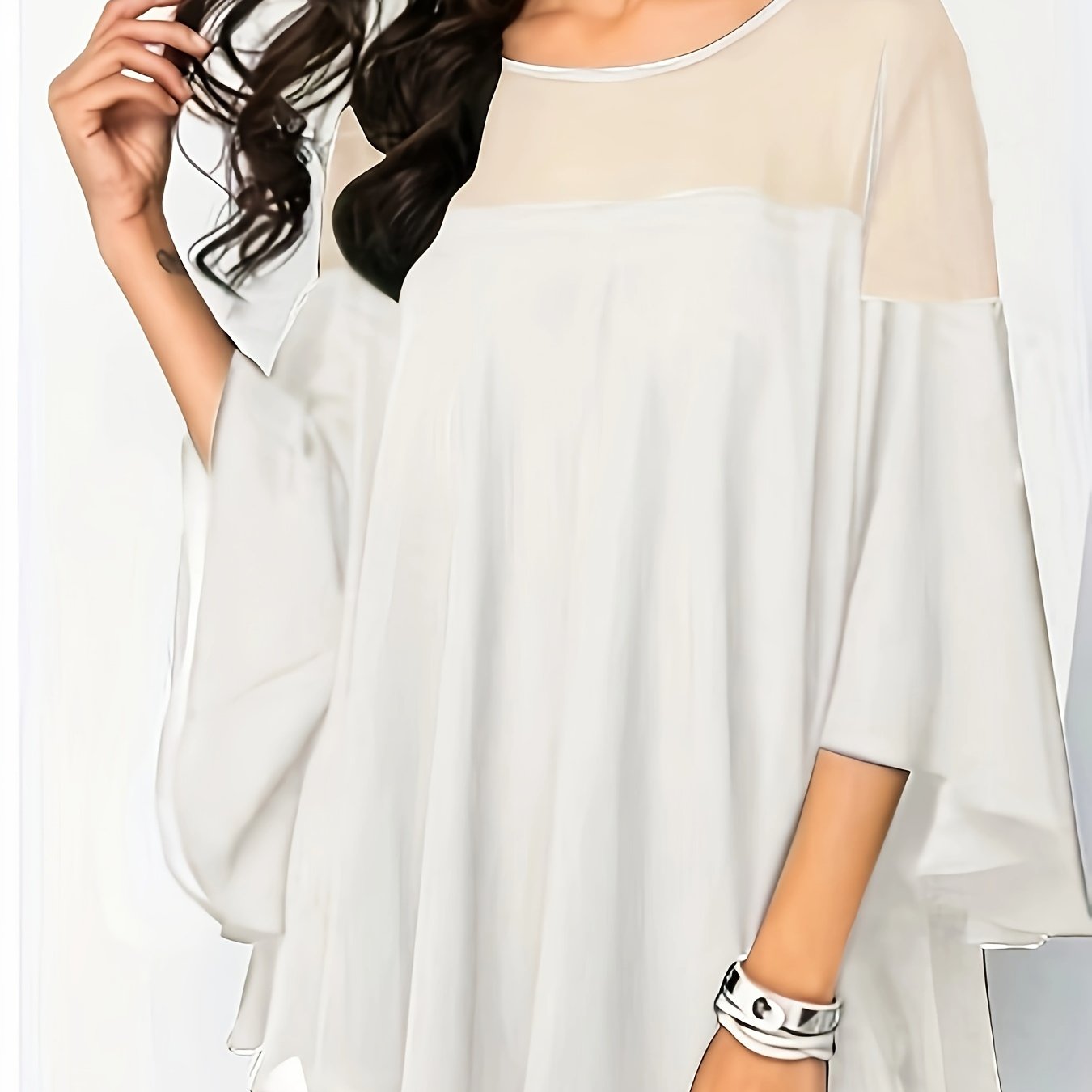 Vibrant Green Short Sleeve Blouse with Lace Trim
