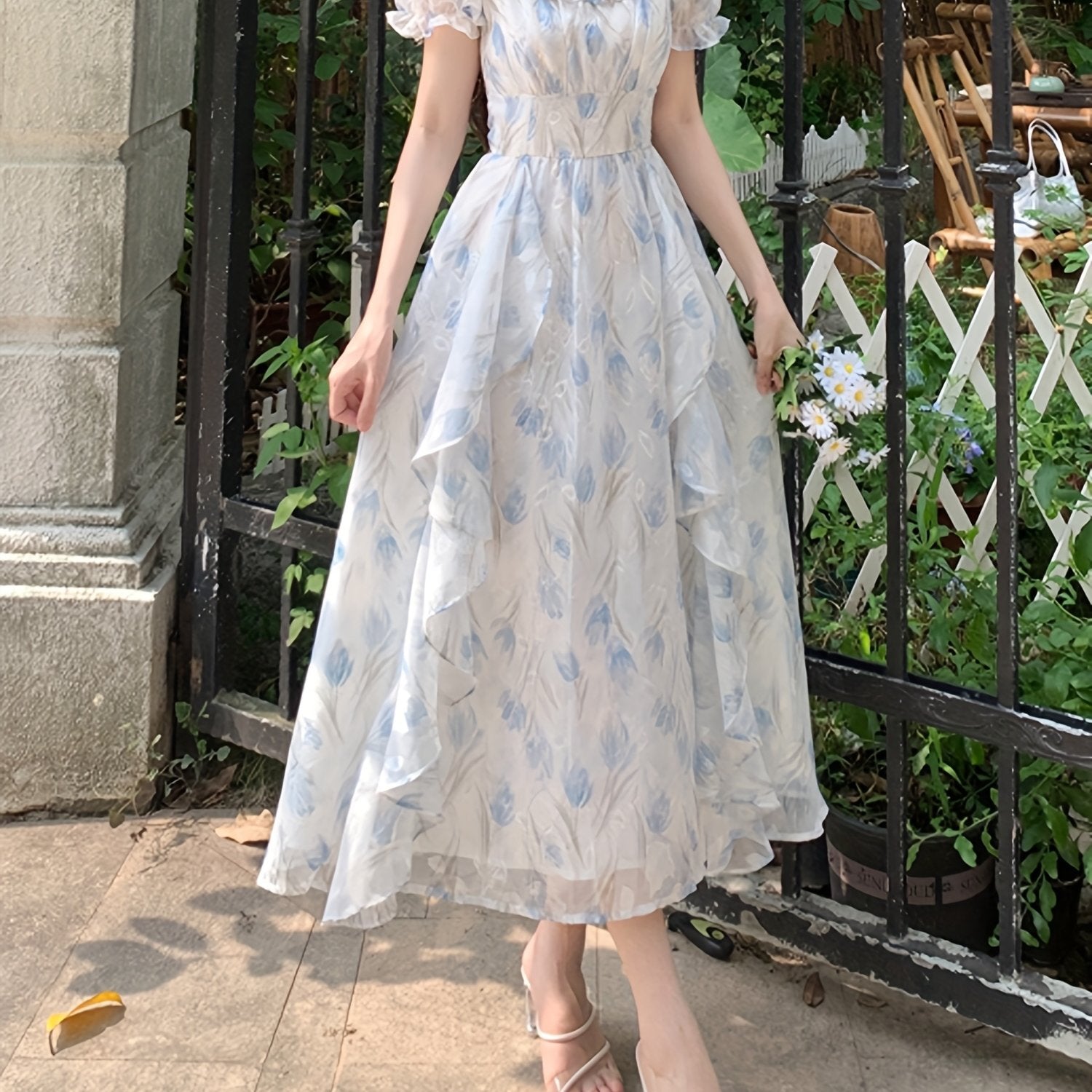 Chiffon Midi Dress for Women