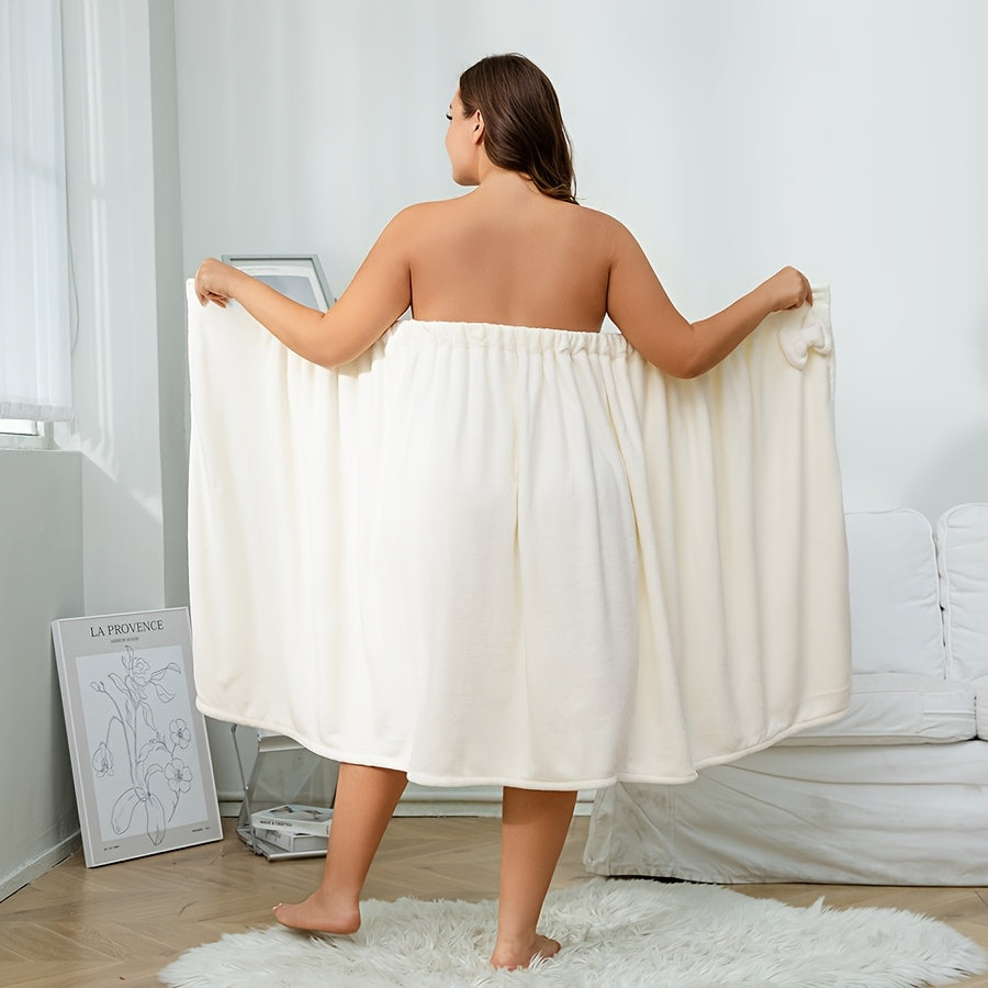 Extra Large & Thick Bathrobe with Adjustable Hook-and-loop Fastener