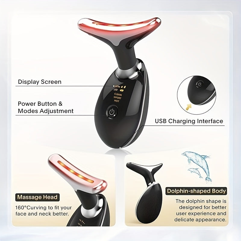 7LED Color Vibration Neck Device
