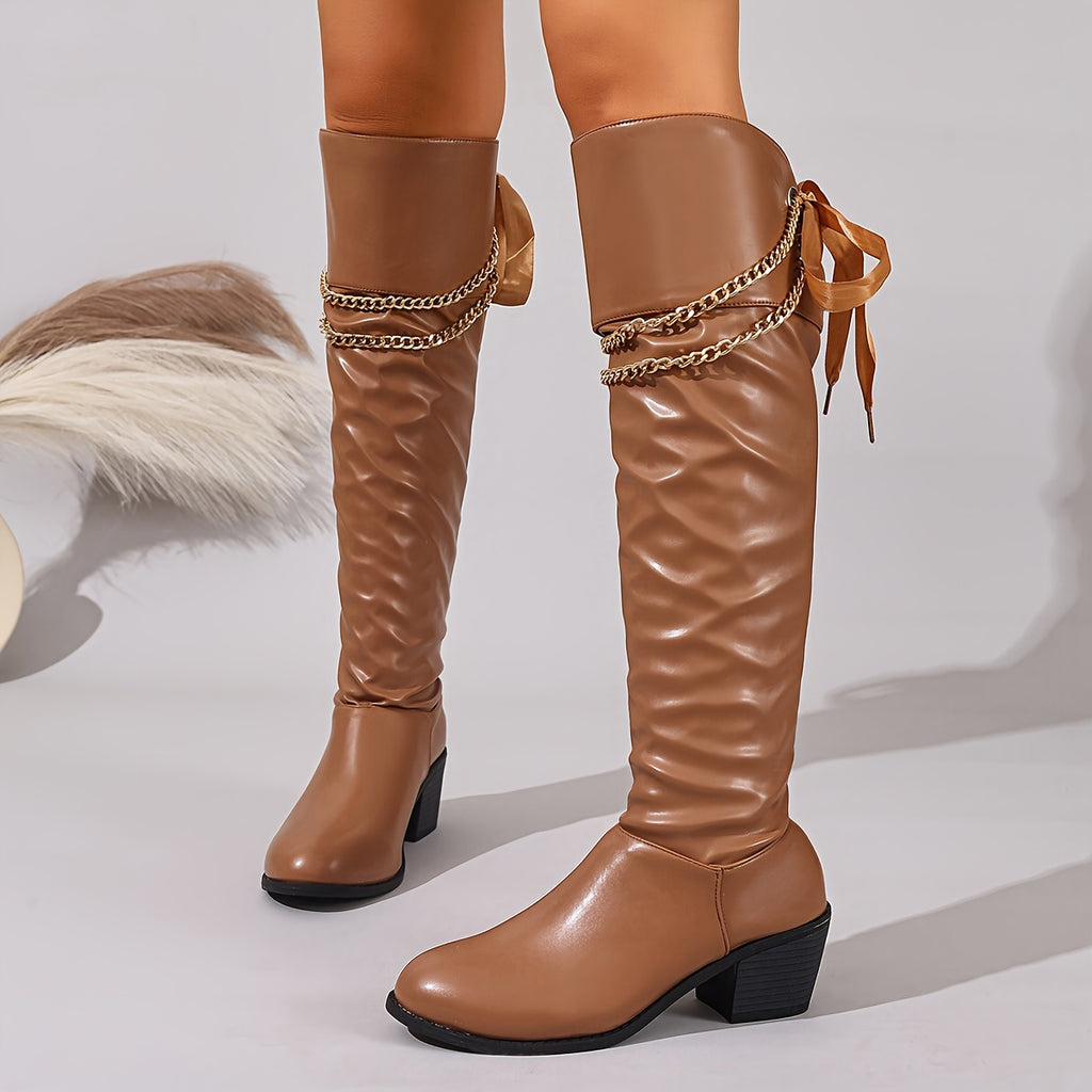Latest Knee-High Boots, High Knee Boots, Boots For Women, Elegant Classy
