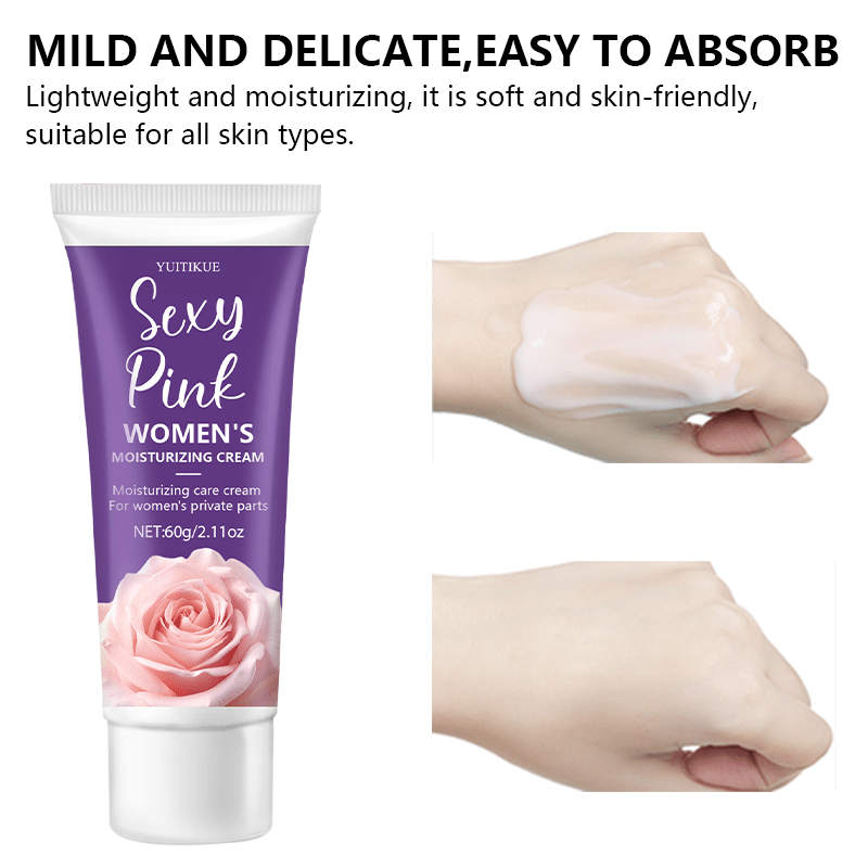 Pink Women's Secret Cream - Plant Extracts, Vitamin C and Rose Scent