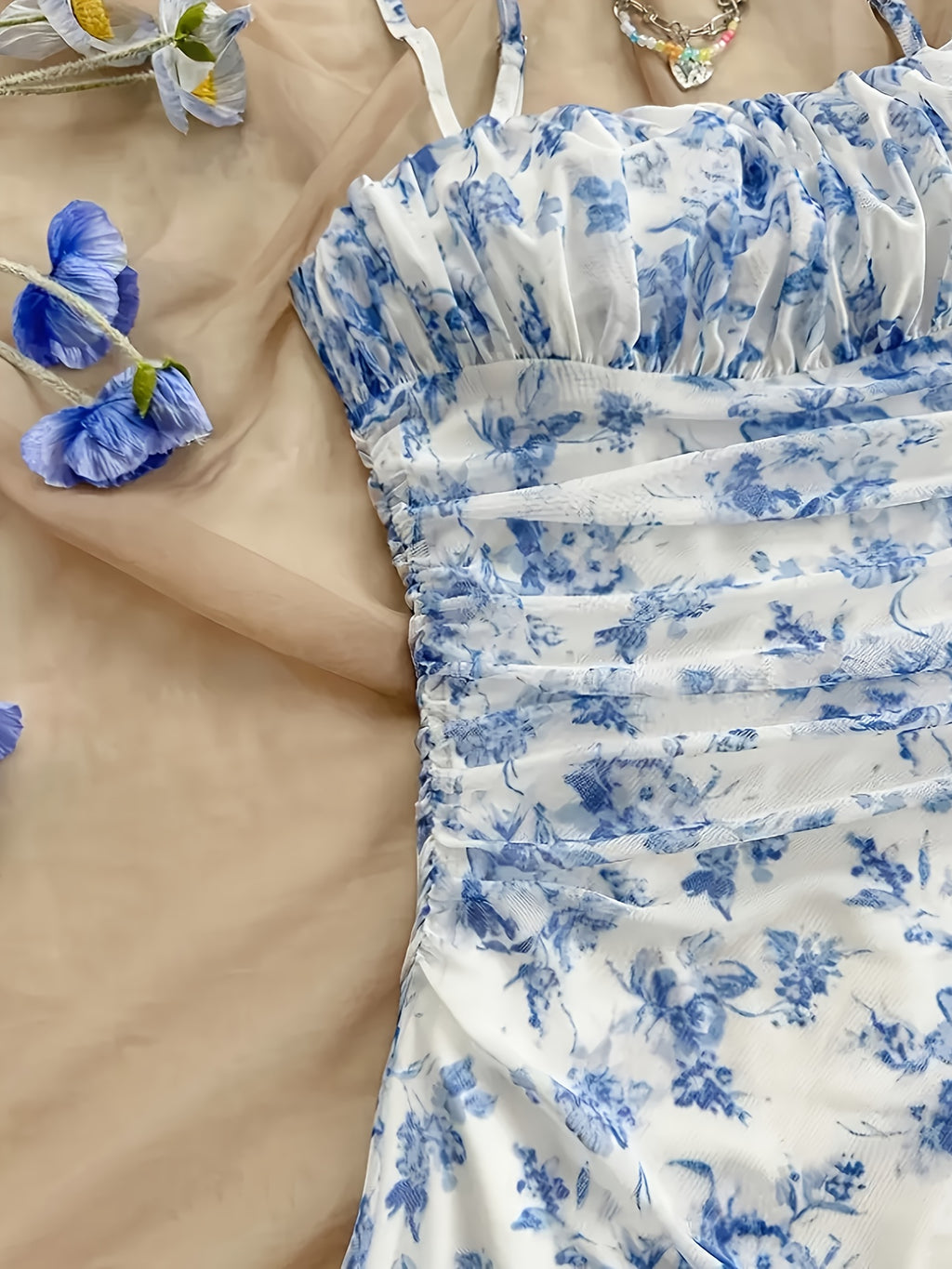 Stylish All-Season Polyester Sundress
