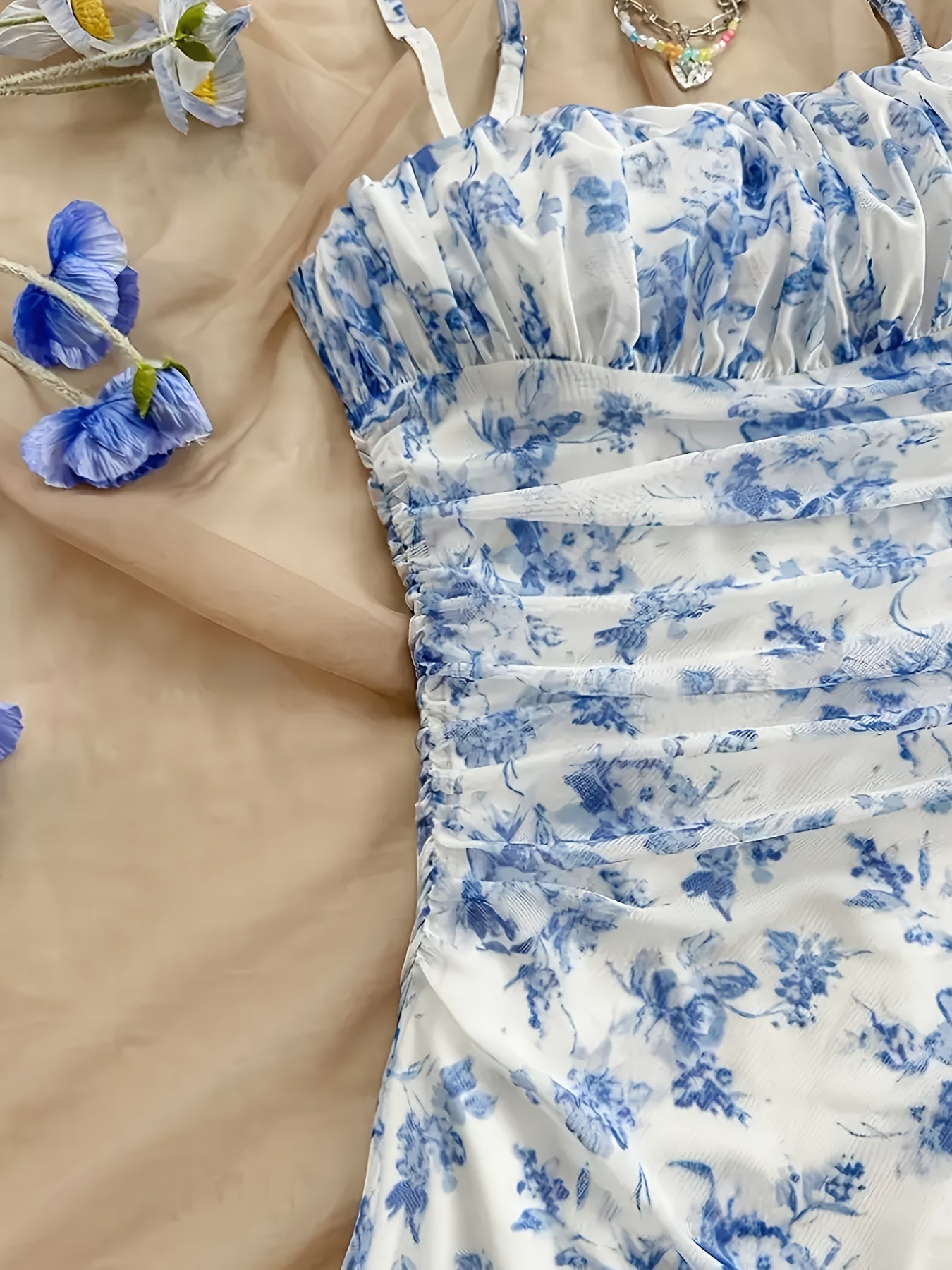 Stylish All-Season Polyester Sundress